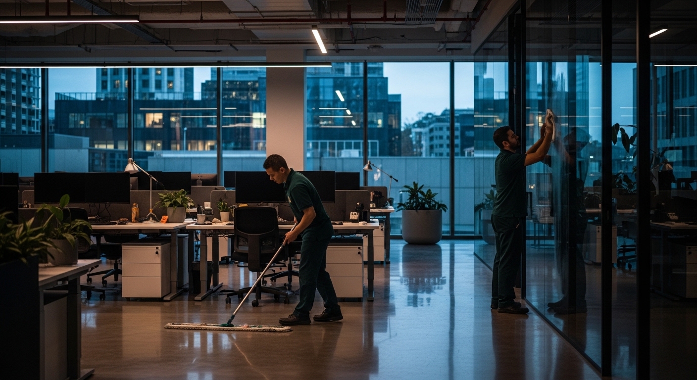 Commercial cleaning Canberra office